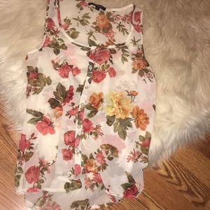 Floral tank top